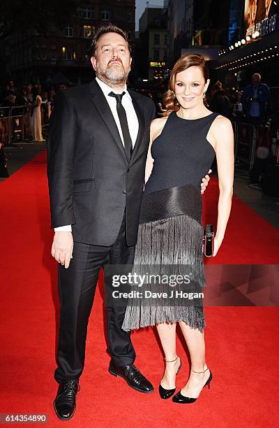 Rachael Stirling and Guy Garvey attend the Mayor's Centrepiece Gala screening of "Their Finest" during the 60th BFI London Film Festival at Odeon...