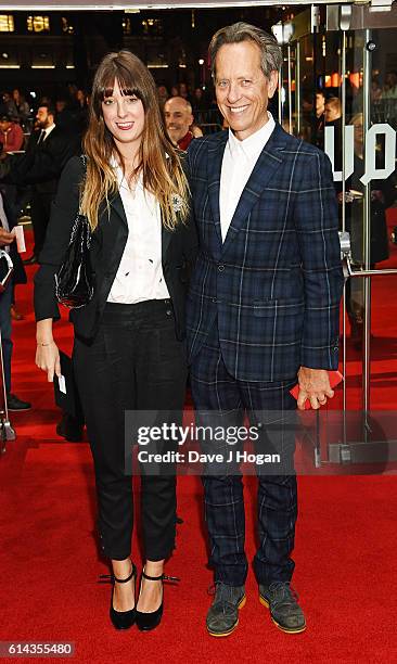 Richard E Grant with his daughter Olivia attends the Mayor's Centrepiece Gala screening of "Their Finest" during the 60th BFI London Film Festival at...