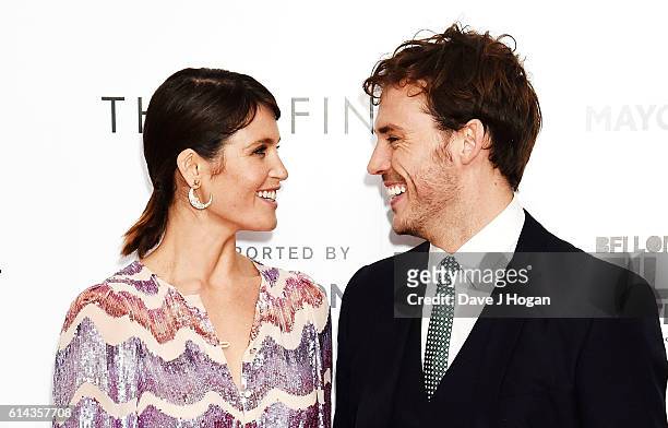 Gemma Arterton and Sam Claflin attend the Mayor's Centrepiece Gala screening of "Their Finest" during the 60th BFI London Film Festival at Odeon...