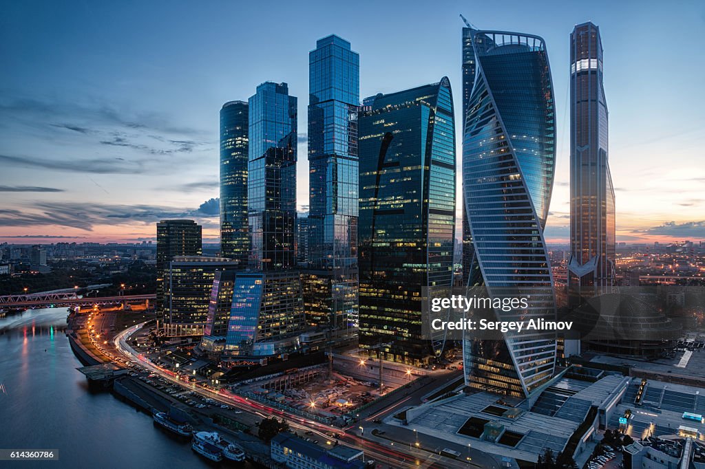 Modern business center in Moscow