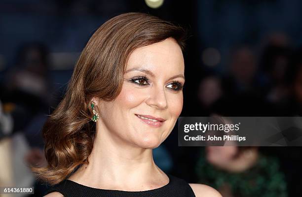 Actress Rachael Stirling attends 'Their Finest' Mayor's Centrepiece Gala screening during the 60th BFI London Film Festival at Odeon Leicester Square...