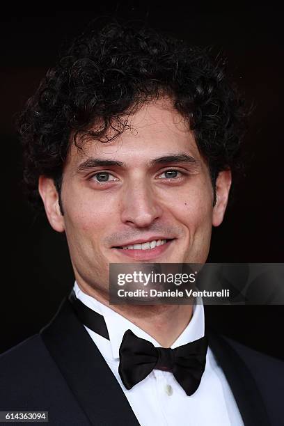 Alessandro Tersigni walks a red carpet for 'Moonlight' on October 13, 2016 in Rome, Italy.