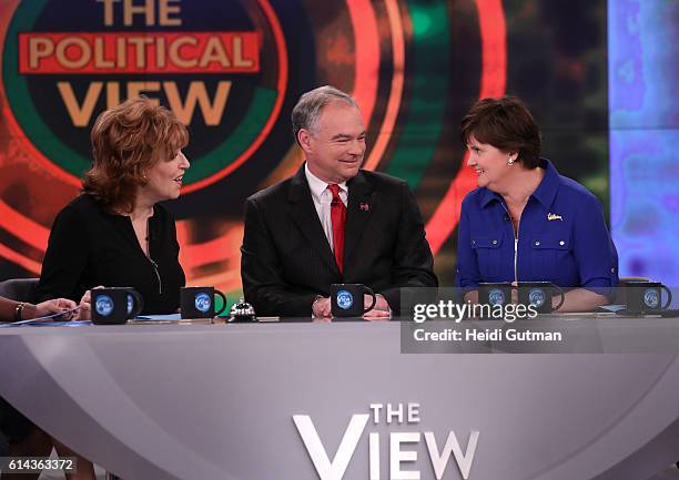 On THURSDAY, OCTOBER 13, the Political View welcomes Senator Tim Kaine in his first appearance on the Walt Disney Television via Getty Images talk...