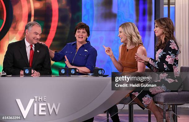 On THURSDAY, OCTOBER 13, the Political View welcomes Senator Tim Kaine in his first appearance on the Walt Disney Television via Getty Images talk...