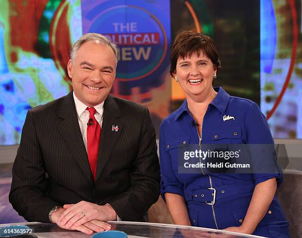 On THURSDAY, OCTOBER 13, the Political View welcomes Senator Tim Kaine in his first appearance on the Walt Disney Television via Getty Images talk...