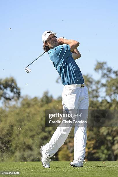 Aaron Baddeley of Australia with his new Ping gear during practice for the Safeway Open at Silverado Country Club on October 11, 2016 in Napa,...