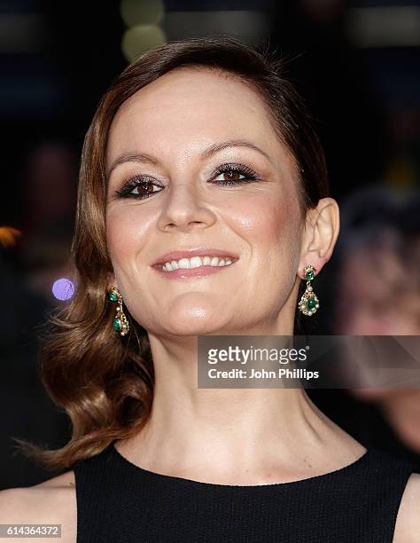 Actress Rachael Stirling attends 'Their Finest' Mayor's Centrepiece Gala screening during the 60th BFI London Film Festival at Odeon Leicester Square...