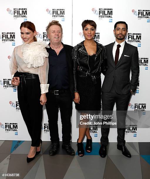 Actress Billie Piper, director Pete Travis and actors Cush Jumbo and Riz Ahmed attend the 'City Of Tiny Lights' screening in association with Mobo...