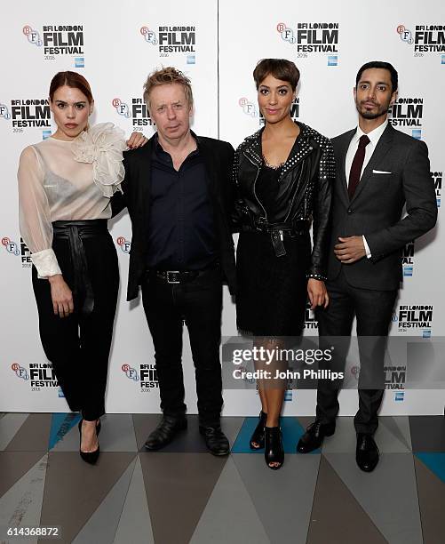 Actress Billie Piper, director Pete Travis and actors Cush Jumbo and Riz Ahmed attend the 'City Of Tiny Lights' screening in association with Mobo...