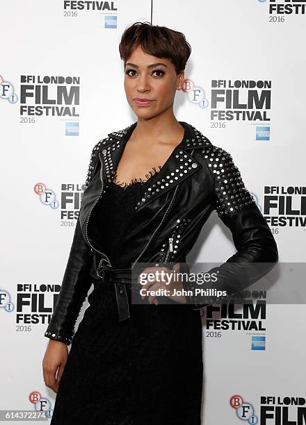 Actress Cush Jumbo attends the 'City Of Tiny Lights' screening in association with Mobo Films during the 60th BFI London Film Festival at...