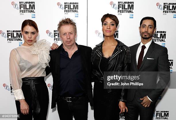 Actress Billie Piper, director Pete Travis and actors Cush Jumbo and Riz Ahmed attend the 'City Of Tiny Lights' screening in association with Mobo...