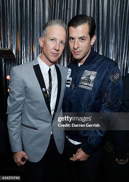 Jefferson Hack and Mark Ronson attend the Dazed magazine's 25th birthday party in partnership with Calvin Klein at The Store Studios on October 13,...