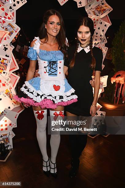 Kim Johnson and Sarah Ann Macklin attend the Unicef UK Halloween Ball, raising vital funds to support Unicef's life-saving work for Syrian children...