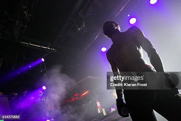 Ride of Death Grips performs at The Academy on October 13, 2016 in Dublin, Ireland.