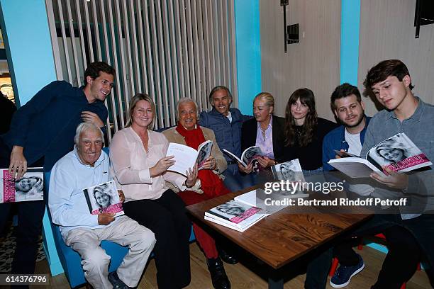 Victor Belmondo , actor Charles Gerard, Luana Belmondo , actor Jean-Paul Belmondo, his son Paul Belmondo, Jean-Paul's daughter Florence Belmondo, her...