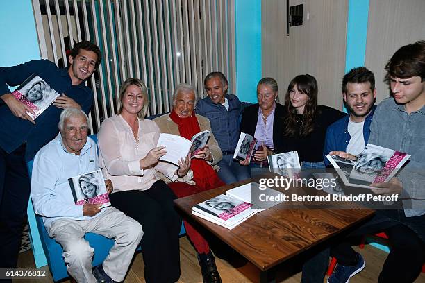 Victor Belmondo , actor Charles Gerard, Luana Belmondo , actor Jean-Paul Belmondo, his son Paul Belmondo, Jean-Paul's daughter Florence Belmondo, her...