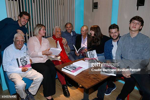 Victor Belmondo , actor Charles Gerard, Luana Belmondo , actor Jean-Paul Belmondo, his son Paul Belmondo, Jean-Paul's daughter Florence Belmondo, her...