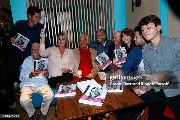 Victor Belmondo , actor Charles Gerard, Luana Belmondo , actor Jean-Paul Belmondo, his son Paul Belmondo, Jean-Paul's daughter Florence Belmondo, her...