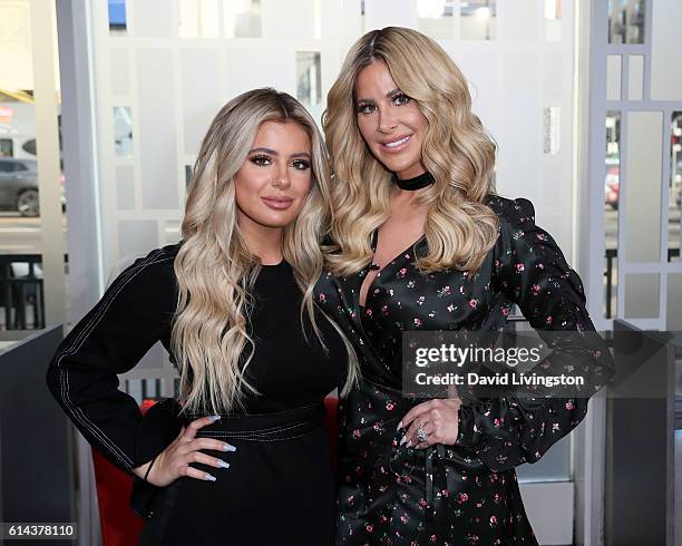 Personality Kim Zolciak and daughter Brielle Biermann visit Hollywood Today Live at W Hollywood on October 13, 2016 in Hollywood, California.