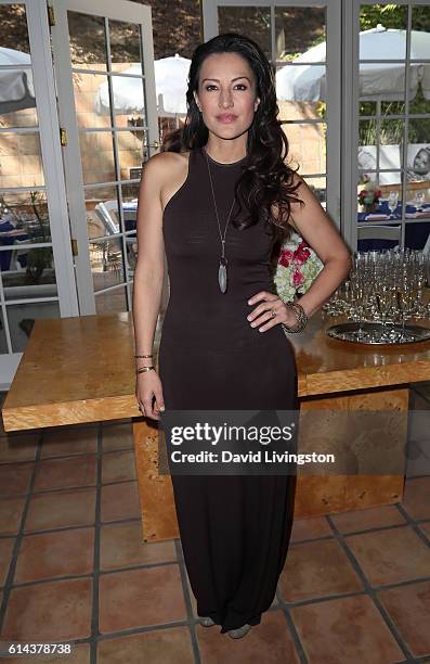 Actress America Olivo attends Baby Quest Foundation's Inaugural BabyQuest Friendraiser at a private residence on October 13, 2016 in Los Angeles,...