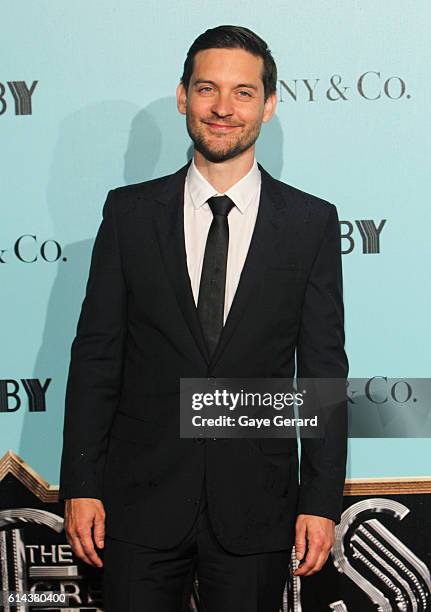 Tobey Macguire arrives at the "Great Gatsby" Australian Premiere at Hoyts Entertainment Quarter on May 22, 2013 in Sydney, Australia