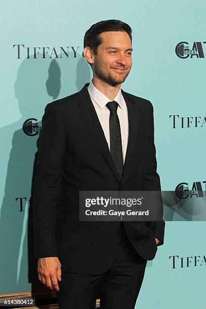 Tobey Macguire arrives at the "Great Gatsby" Australian Premiere at Hoyts Entertainment Quarter on May 22, 2013 in Sydney, Australia