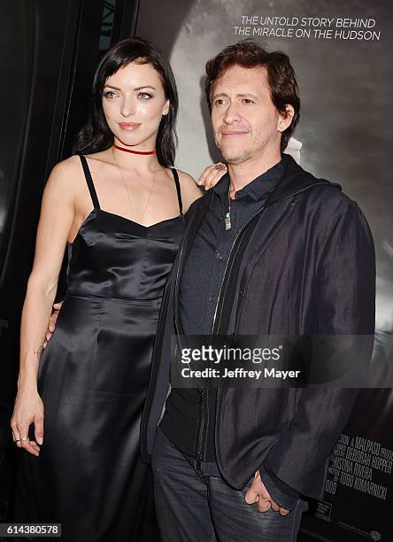 Actors Francesca Eastwood and Clifton Collins attend the screening of Warner Bros. Pictures' 'Sully' at the Director's Guild of America on September...