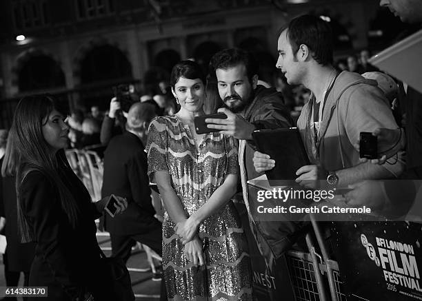 Actress Gemma Arterton attends 'Their Finest' Mayor's Centrepiece Gala screening during the 60th BFI London Film Festival at Odeon Leicester Square...