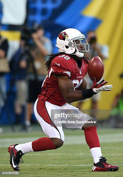 Arizona Cardinals Running Back Andre Ellington [18485] during an NFL preseason game between the Arizona Cardinals and the San Diego Chargers at...