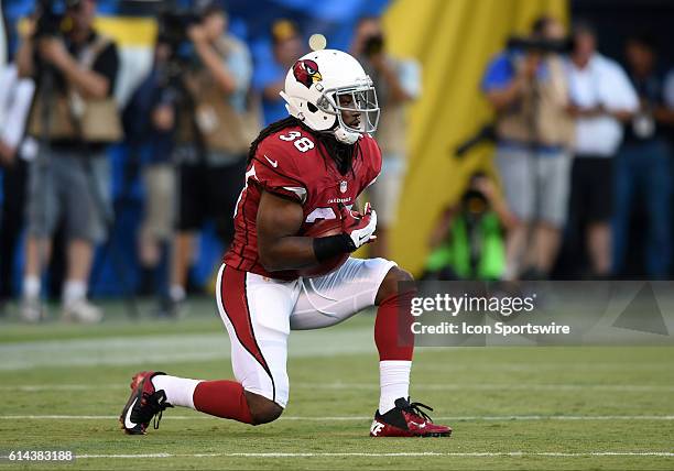 Arizona Cardinals Running Back Andre Ellington [18485] during an NFL preseason game between the Arizona Cardinals and the San Diego Chargers at...