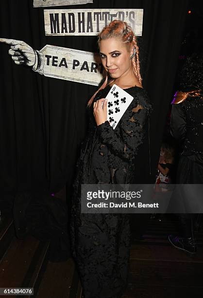 Amber Le Bon attends the Unicef UK Halloween Ball, raising vital funds to support Unicef's life-saving work for Syrian children in danger, at One...