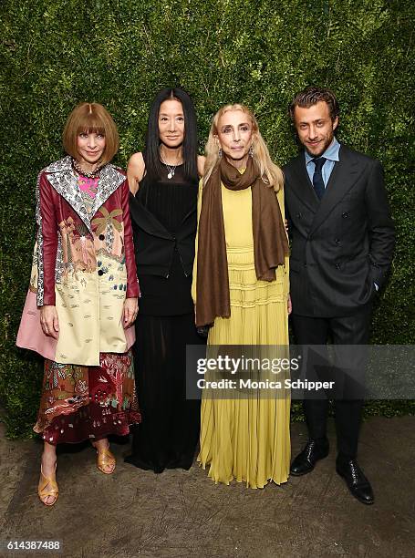 Editor-In-Chief of Vogue Anna Wintour, fashion designer Vera Wang, Editor-In-Chief of Italian Vogue Franca Sozzani, and director Francesco Carrozzini...