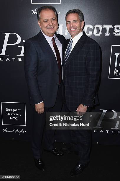 IPic Entertainment Hamid Hashemi and CEO Howard Hughes Corporation David Weinreb attend the iPic Theaters Fulton Market Opening Gala at the Seaport...