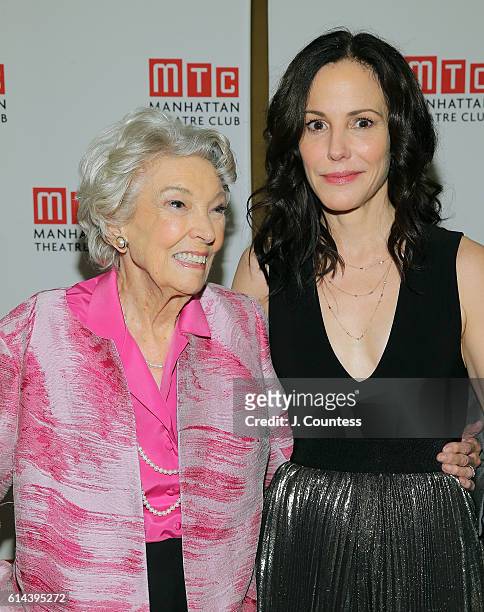 Actress Mary-Louise Parker and mother Caroline Luise Morelli Parker attend the "Heisenberg" Broadway Opening Night After Party at Copacabana on...