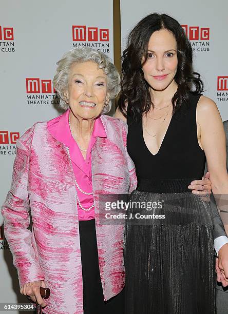 Actress Mary-Louise Parker and mother Caroline Luise Morelli Parker attend the "Heisenberg" Broadway Opening Night After Party at Copacabana on...