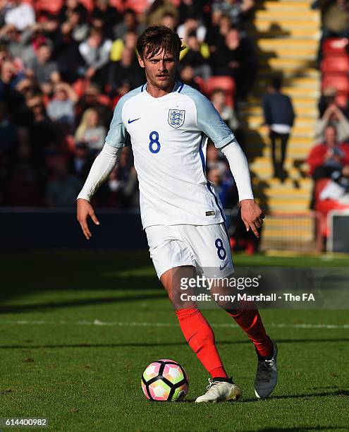 John Swift of England during the UEFA European U21 Championship qualifier match between England and Bosnia and Herzegovina at Banks' Stadium on...