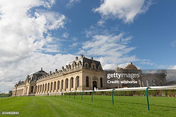 horse racing in france - chantilly racecourse - chantilly stock pictures, royalty-free photos & images