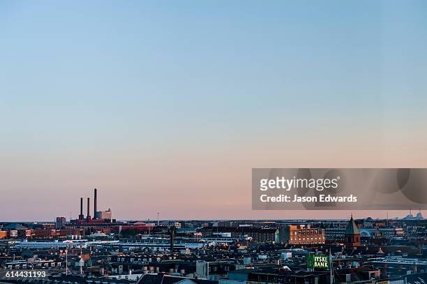 copenhagen, denmark. - copenhagen skyline stock pictures, royalty-free photos & images