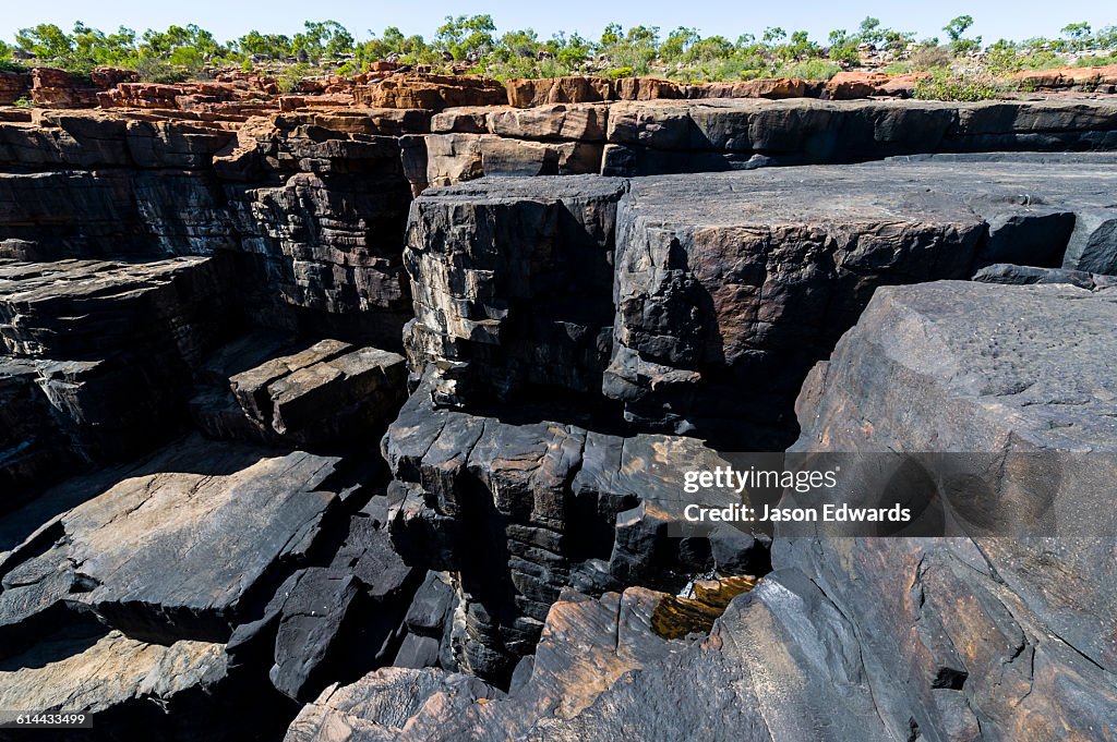 King George River, King George Falls, Gardner Plateau, Kimberley Coast, Western Australia, Australia.