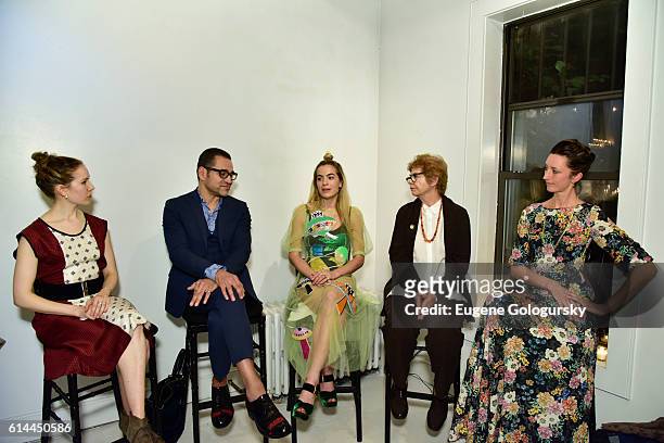 Molly Beauchemin, Sacha Walckhoff, Chelsea Leyland, Pat Jonas, and Annie Novak attend the Garden Collage and Phaidon Press Host A Botany Salon on...