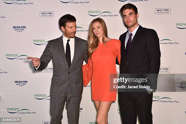 Harry Connick Jr., Georgia Connick and guest attend the Friends of Hudson River Park Gala at Pier 60 on October 13, 2016 in New York City.