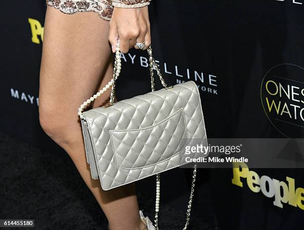 Internet personality Laura Lee, purse detail, attends People's "Ones to Watch" event presented by Maybelline New York at E.P. & L.P. On October 13,...