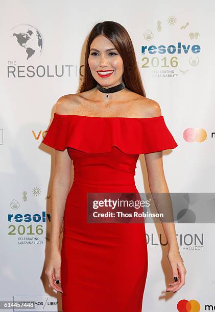 Model Gabriela Isler attends The Resolution Project's Resolve 2016 Gala at The Harvard Club of New York on October 13, 2016 in New York City.