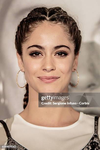 Argentine actress, model, singer, and dancer Tini, born Martina Stoessel, presents 'Got Me Started' Tour In Milan on October 12, 2016 in Milan, Italy.