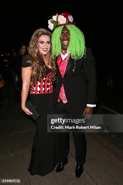 Sol Campbell arriving the UNICEF Halloween Ball on October 13, 2016 in London, England.