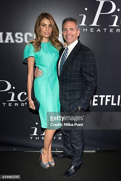 Ana Laspetkovski and CEO of Howard Hughes Corporation David Weinreb attend the "Mascots" New York Premiere at iPic Fulton Market on October 13, 2016...