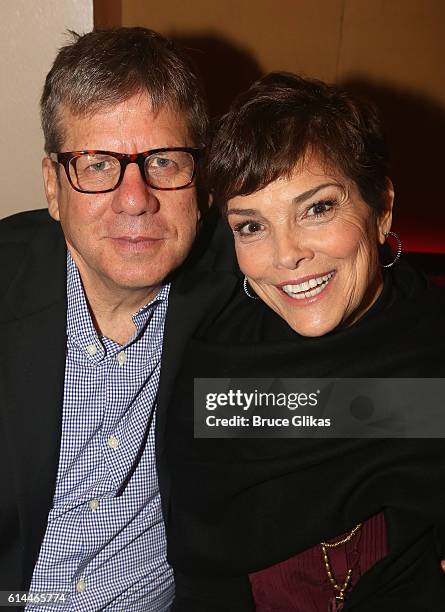 Perry Lang and Sage Parker Lang pose at The Opening Night After Party for "Heisenberg" on Broadway at The Copacabana on October 13, 2016 in New York...