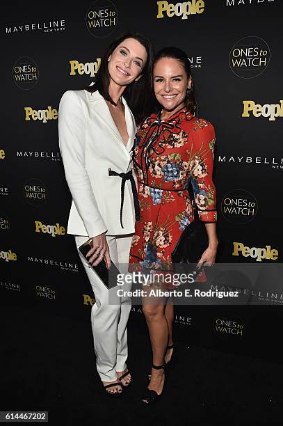 Actresses Bridget Regan and Yara Martinez attend People's "Ones to Watch" event presented by Maybelline New York at E.P. & L.P. On October 13, 2016...