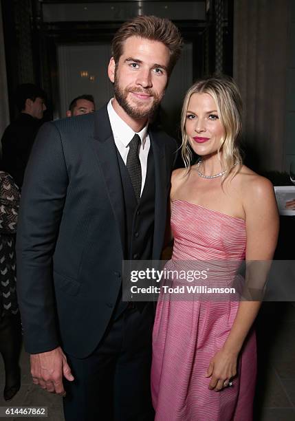 Actors Liam Hemsworth and Ali Larter attend Tiffany & Co.'s unveiling of the newly renovated Beverly Hills store and debut of 2016 Tiffany...