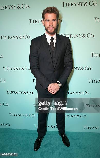 Actor Liam Hemsworth attends Tiffany & Co.'s unveiling of the newly renovated Beverly Hills store and debut of 2016 Tiffany masterpieces at Tiffany &...